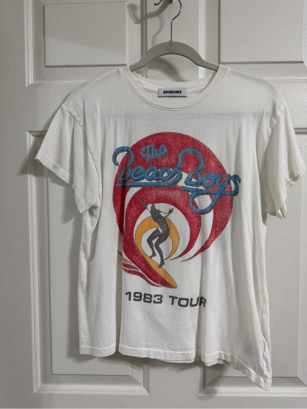 Daydreamer White The Beach Boys 1983 Tour Graphic Tee